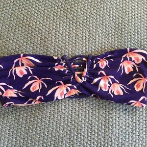 Acacia Ohia Bandeau Bikini Top Blue